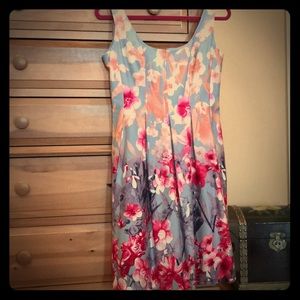 Nine West Floral Flare EASTER Dress Size 4 NWT